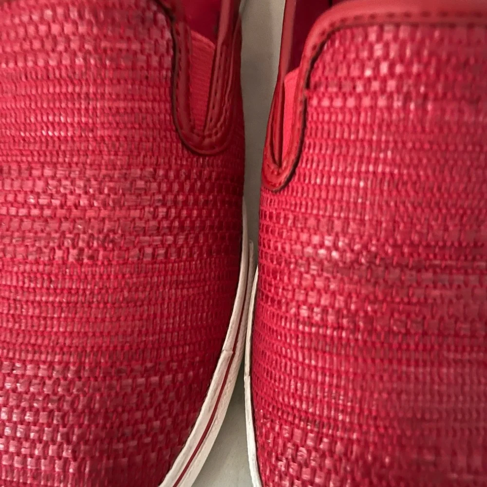 Ralph Lauren Red Slip On Shoes Loafers - Picture 10 of 12